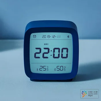 Xiaomi mijia Youpin Bluetooth temperatūros ir drėgmės jutiklis Mijia naktį šviesos LCD žadintuvas Mihome App kontrolės termometras