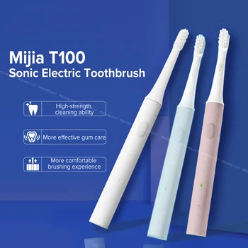 XIAOMI T100 Sonic Elektros dantų šepetėlį Lengvas 46G Nešiojamų Sonic Įkraunamas dantų Šepetėlis-Geriausia Dovana