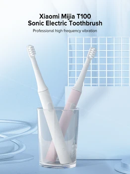 XIAOMI T100 Sonic Elektros dantų šepetėlį Lengvas 46G Nešiojamų Sonic Įkraunamas dantų Šepetėlis-Geriausia Dovana
