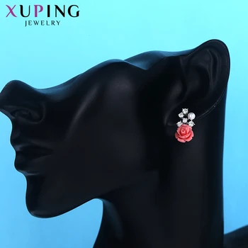 Xuping Elegantiški Auskarai Naujo Dizaino, Sintetinės Prekės bižuterijos Stud Auskarai Moterims M34-2005