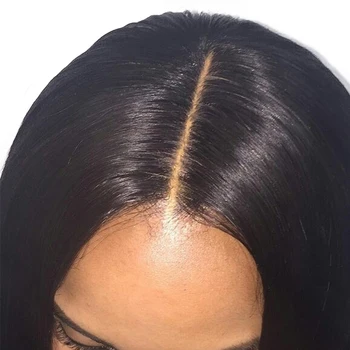 Yaki Tiesiai 5x5 Nėrinių Uždarymas Su Kūdikio Plaukų, Maždaug Prieš Nupeštos Šviesos Yaki Žmogaus Plaukų Uždarymo Dolago Brazilijos Remy Plaukų