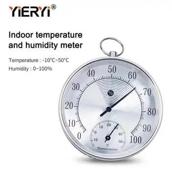 Yieryi Naujas HT9100-10CM, Patalpų Lauko Termometras su Drėgmėmačiu Temperatūros Matuoklis Drėgmės matavimo ribos: 0- RH