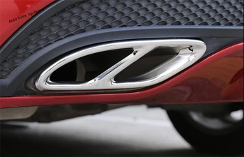 Yimaautotrims Mercedes Benz GLE Klasės W166 & Coupe C292 2016 2017 Šildomi dujų Išmetimo Duslintuvo Patarimas Pabaigos Vamzdžių Rėmo Dangtis Rinkinys