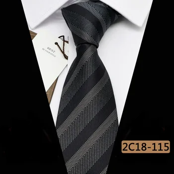YISHLINE 2020 Prabanga 8CM Mens Naujas kaklaraištis Juostelės Dizaineris Vyras Kaklo Ryšius Žakardo Apykaklės jaunikis Vestuvių Kaklaraištis Vyrams Priedai