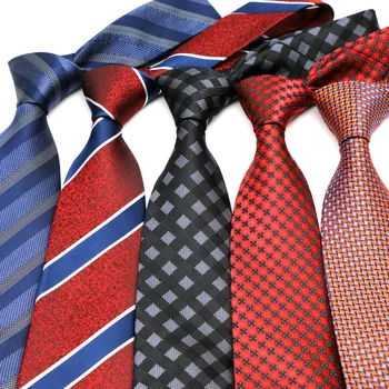 YISHLINE 2020 Prabanga 8CM Mens Naujas kaklaraištis Juostelės Dizaineris Vyras Kaklo Ryšius Žakardo Apykaklės jaunikis Vestuvių Kaklaraištis Vyrams Priedai
