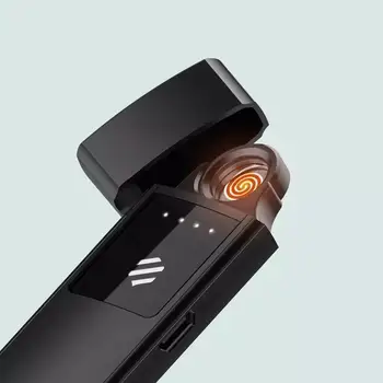 Youpin Bee Metalo Elektroninių Cigarečių Degiklio USB Įkraunamą Jutiklinį Ekraną Vėjo Cigarečių Dalykėlių Vyrų Užtikrinti, kad Ne Gaisro