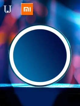 Youpin HD Makiažo Veidrodis su LED Spalva Mėlyna Šviesa Kosmetinis Veidrodis, Mini Nešiojamieji Touch Kontrolės Jutikliai, Veidrodėliai Grožio Makiažas
