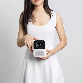 Youpin Naujas Produktas Wanbo Projektorius T2 Nemokamai Mini Namų Kino Projektorius, Nešiojamas LCD Projektorius Vertikaliai Keystone Korekcija