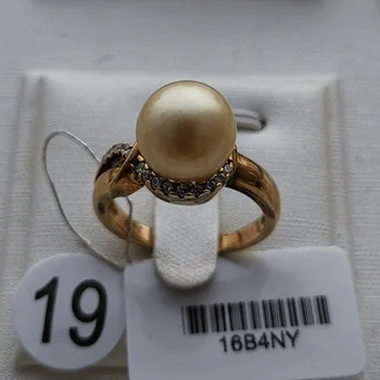 YS 9-11mm Natūralus Jūrinės Pietų Jūros Perlas Žiedas 925 Sterlingas Sidabro Vestuvių Žiedas Klirensas Pardavimo Vienas Ant vieno