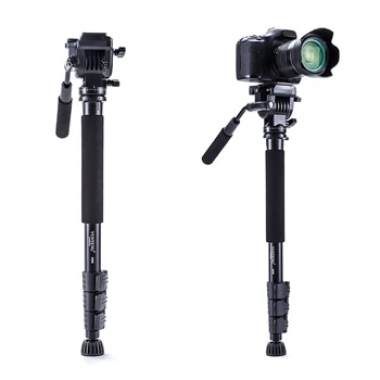 Yunteng VCT-558 Kamera Monopodzie + Skystis Visos Galvos + Unipod Laikiklį Canon Nikon ir visi DSLR su 1/4