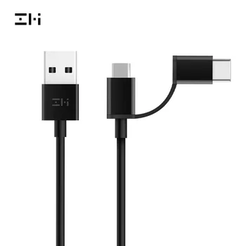 ZMI AL501 / AL511 2-in-1 USB-A-USB-C ir Micro-USB Combo Kabeliai, 30cm /100cm , USB C/Micro USB Xiaomi 
