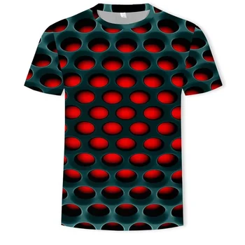 ZOGAA T-shirt Vyrai Geometrinis 3D trimatis Modelis, Skaitmeninis Spausdinimas Marškinėliai Topai Tees Vyrų trumpomis Rankovėmis Slim Fit T Shirts