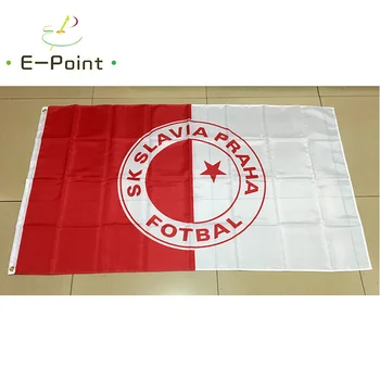 Čekijos Respublika SK Slavia Praha Fotbal 3ft*5ft (90*150cm) Dydis Kalėdų Dekoracijas Namų Vėliavos Banner Dovanos