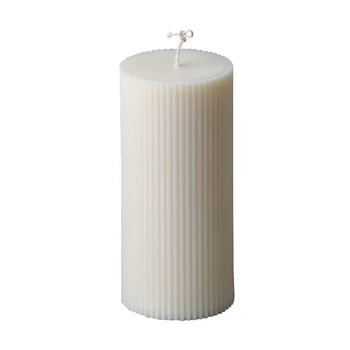 Įvairių Akrilo Plastiko Žvakių Liejimo Formos Klasikinės Dryžuotas Romos Skiltis Dizaino Formos Žvakė Silikono Formos Žvakė Priėmimo Parafino