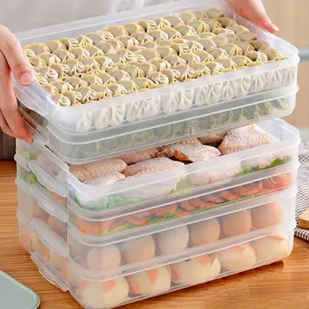 Šaldytuvas Maisto produktų Laikymo Dėžutė Daugiasluoksnės Didina Virtuvės Organizatorius Šviežių Dėžutė su Dangčiu Kukuliai Daržovių Laikiklį, Mikrobangų krosnelė