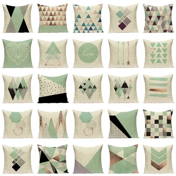 Šiaurės geometrinis pagalvėlė padengti pagalvėlių apvalkalus Dovana pagalvė padengti lino spausdinti Paprasta pagalvių užvalkalus dekoratyvinis mesti pagalvės