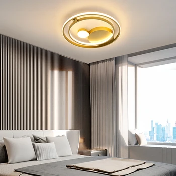 Šiaurės LED Lubų lempos Su Aukso/Juoda Valgomasis, Miegamasis, Virtuvė, Vonios kambarys AC90-260V Rungtynių Patalpų Namų dekoro
