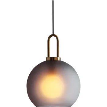 Šiaurės šalių šiuolaikinės paprastas stiklo kamuolys LED E27 sieniniai šviestuvai, interjero apšvietimas, lempos, restoranas, kambarių laiptų apdaila kabo šviesa