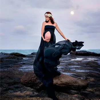 Šifono Nėštumo Suknelė Fotografijos Rekvizitai Motinystės Suknelės Už Nuotrauką Šaudyti Maxi Suknelė Suknelės Nėščioms Moterims, Drabužiai