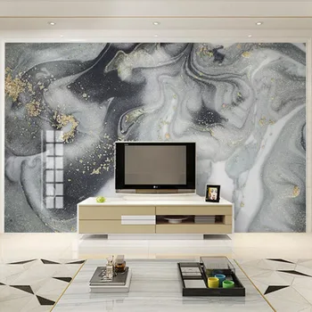 Šiuolaikinės Marmuro Tekstūros Kraštovaizdžio Tapetai, 3D Abstraktusis Menas, Foto Sienų Freskomis Gyvenamasis Kambarys su Sofa-lova, TV Studijos Kūrybos Sienų Tapybos 3 D
