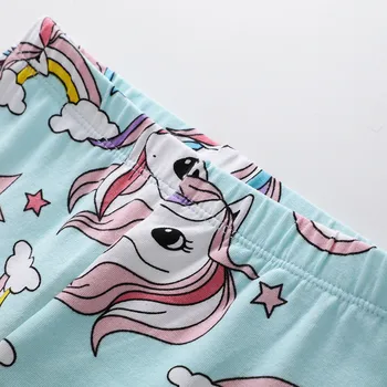 Šokinėja metrų kūdikių mergaičių vienaragis animacinių filmų Pieštuku Kelnes karšto pardavimo nauja mada vaikams Legging Kelnes 2019 Vaikų pavasario Kelnės