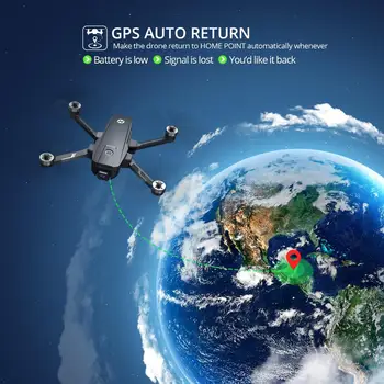 Šventosios Akmens HS105(HS720E) 4K UHD GPS EIS Drone Su Elektriniu Vaizdo Stabilizavimas GPS 5G FPV Quadcopter Su Brushless Variklio Atveju