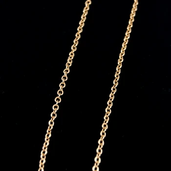 Šviesos Aukso, 2mm Plotis Grandinės Karoliai Rolo Kabelis Grandinės PARDUOTI SKAITIKLIŲ Rankų darbo Papuošalai iš Nerūdijančio Plieno 5meters