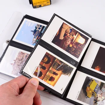 Šviesos ir Šešėlių Serijos Palaidų lapų P Albumas Bilietų Saugojimo Atvirukas 3 Colių atmintis 100 Kišenės Fujifilm Instax Mini Filmas