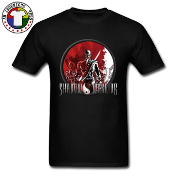 Žaidimas Yin Yang Shadow Warrior Skaidrus, Print T Shirt Vyrams Padėkos Dienos Topai Marškinėliai Medvilnė, Kietas Marškinėliai, Custom