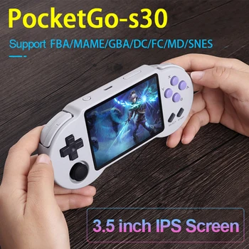 Žaidimų Konsolės 3000/6000/10000 Žaidimai Kišenėje Retro Nešiojamą Grotuvo PocketGo S30 Žaidimas Pramogų Priedai