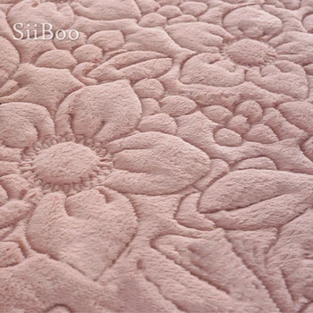 Žalia rausva gėlių dygsniuotas sofa cover žiemos pliušinis ilgo kailio slipcover fundas de sofa, kurių skerspjūvio sofos apima fundas de sofa SP4973