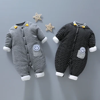 Žiemos naujagimis kūdikis gimė drabužius rompers už bamblys berniukų, mergaičių jumpsuits komplektus, rinkinius, kūdikiams, vaikams, drabužiai, 1-asis gimtadienis rompers