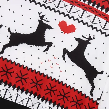 Žiemos Porų Megztinis (puloveris) 2020 Dviejų Asmuo Bjaurusis Džemperis Porų Puloveris Naujovė Kalėdų džemperis moterims Traukti Femme 3XL