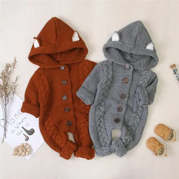 Žiemos Šiltas Baby Kietas Rompers Kūdikių berniukų drabužius, kūdikių mergaičių kostiumai, Bendras kūdikių drabužiai jumpsuits